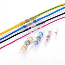 Load image into Gallery viewer, Waterproof Solder Wire Connectors - 50PCS - Heat Shrink Soldering Sleeve Terminals Insulated Waterproof Butt Wire Connectors Electrical Wire Soldered Terminals